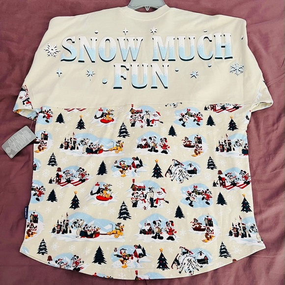 Disney Tops - Disney - Snow Much Fun, Christmas Spirit Jersey, New with Tags